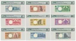 Komplet 'Miasta Polskie' - PMG 67-68 EPQ (9 szt.)