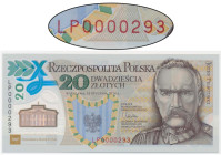 20 złotych 2014 - Legiony Polskie - LP 0000293 - niski numer -