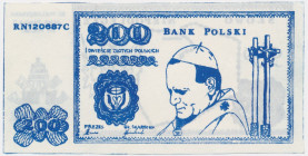 Solidarność, cegiełka 200 złotych - Jan Paweł II -