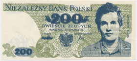 Solidarność, cegiełka 200 złotych 1986 - Bujak -