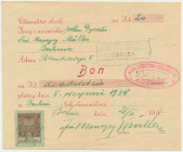Kupiecka Kasa Kredytowa, Bon na 20 złotych z 1937 roku
