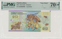 PWPW 012, Pszczoła (2012) - JK 0000000 - PMG 70 ★