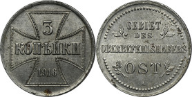 Ost, 3 Kopeck Berlin 1916 A