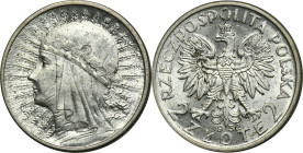 Głowa Kobiety, 2 złote 1932 - ŁADNA