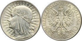Głowa Kobiety, 10 złotych Warszawa 1932