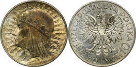 Głowa Kobiety, 10 złotych Warszawa 1933