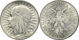 Głowa Kobiety, 10 złotych Warszawa 1933