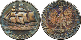 Żaglowiec, 2 złote 1936