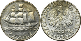 Żaglowiec, 2 złote 1936