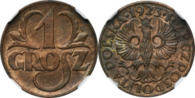 1 grosz 1923 - NGC MS63 BN
