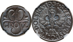 1 grosz 1931 - NGC MS65 BN