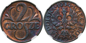 2 grosze 1934 - NGC MS64 RB