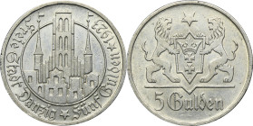 Free City of Danzig, 5 gulden 1923