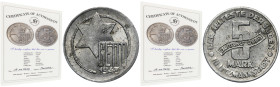 Ghetto Litzmannstadt, 5 mark 1943 Al - with certificate