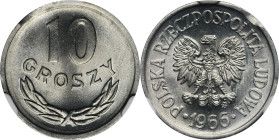 DESTRUKT, 10 groszy 1966 - NGC MS67 2-ga nota