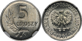 5 groszy 1961 - NGC MS65