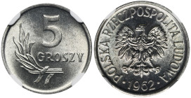 5 groszy 1962 - NGC MS67 2-ga nota