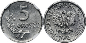 5 groszy 1965 - NGC MS66