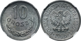 10 groszy 1966 - NGC MS65