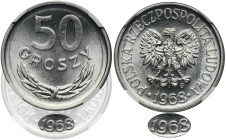 50 groszy 1968 - NGC MS65 - RZADKIE