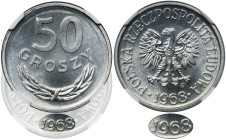 50 groszy 1968 - NGC MS64 - RZADKIE