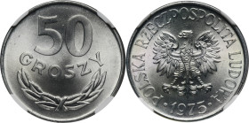 50 groszy 1975 - NGC MS67 2-ga nota