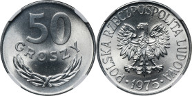 50 groszy 1975 - NGC MS67 2-ga nota