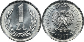 1 złoty 1977 - NGC MS66