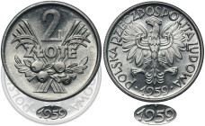 2 złote 1959 Jagody - NAJRZADSZY ROCZNIK