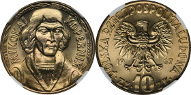10 złotych 1967 Kopernik - NGC MS66