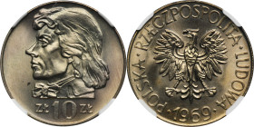 10 złotych 1969 Kościuszko - NGC MS66