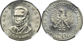 20 złotych 1983 Nowotko - NGC MS64
