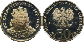 50 złotych 1980 Bolesław Chrobry - NGC PF67 ULTRA CAMEO - LUSTRZANKA