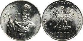 10.000 złotych 1987 Jan Paweł II - NGC MS66