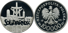 100.000 złotych 1990 Solidarność - GRUBA