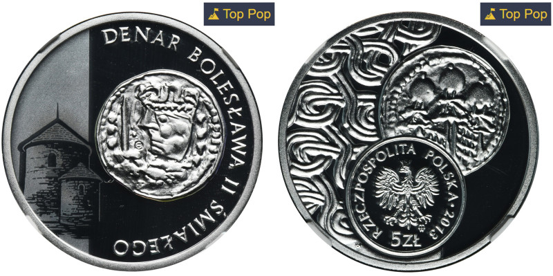 5 złotych 2013 Denar Bolesława II Śmiałego - NGC PF70 ULTRA CAMEO Moneta wybita ...