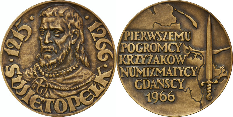 Medal to commemorate the 700th anniversary of Świętopelk's death, Warsaw 1969 Me...