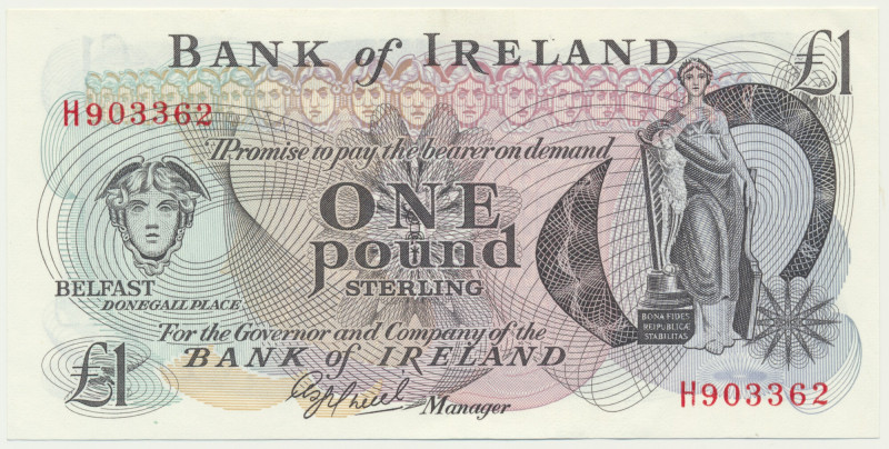 Northern Ireland, 1 Pound (1980-1989) &nbsp;Light paper surface imperfections in...