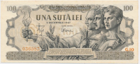 Romania, 100 Lei 1947