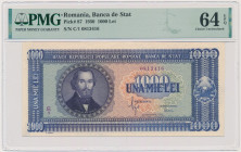 Romania, 1.000 Lei 1950 - PMG 64 EPQ