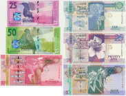 Seychelles, lot 10-50 Rupees 1998-2016 (6 pcs.)