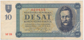 Slovakia, 10 Korun 1943