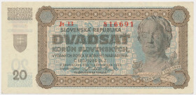 Slovakia, 20 Korun 1942