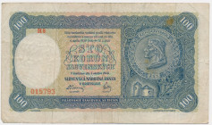 Slovenia, 100 Korun 1940