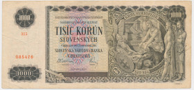 Slovakia, 1.000 Korun 1940