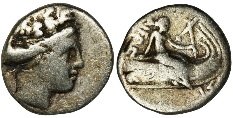 Greece, Euboia, Histiaia, Tetrobol Greece Euboia, Histiaia, Tetrobol, 300-200 BC...