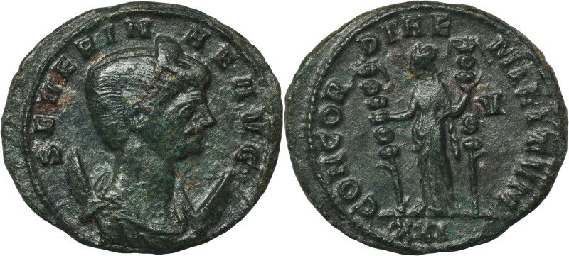 Roman Imperial, Severina, Antoninianus Interesting coin due to the fact that it ...