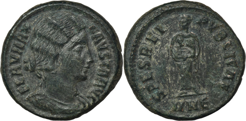 Roman Imperial, Fausta, Follis - RARE Rare Helena's follis R4 in RIC. Roman Impe...