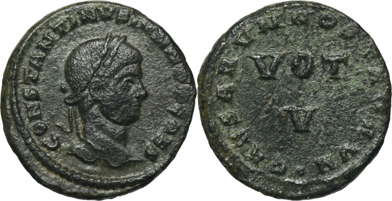 Roman Imperial, Constantine II, Follis - RARE Very rare follis, commemorative 5t...