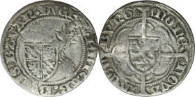 Luxembourg, Elisabeth of Görlitz, 1/2 Groschen undated